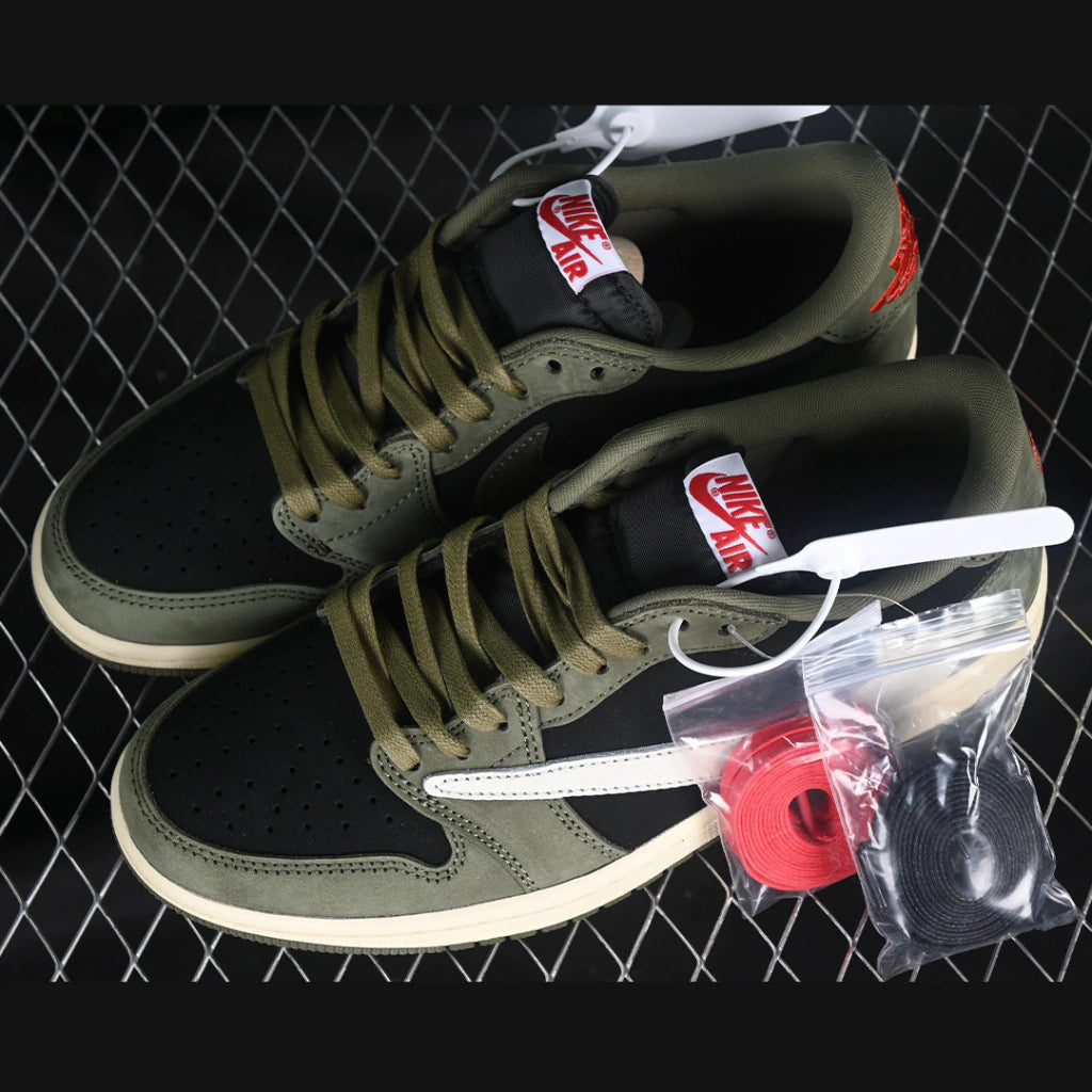 Nike Air Jordan 1 Low x Travis Scott 'Black Olive'