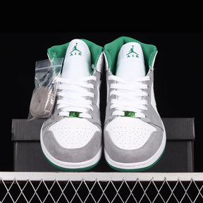 Nike Air Jordan 1 Mid 'Grey Pine Green'