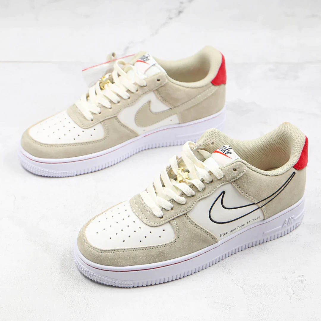 Nike Air Force 1 Low First Use Light Sail Red - AirHype